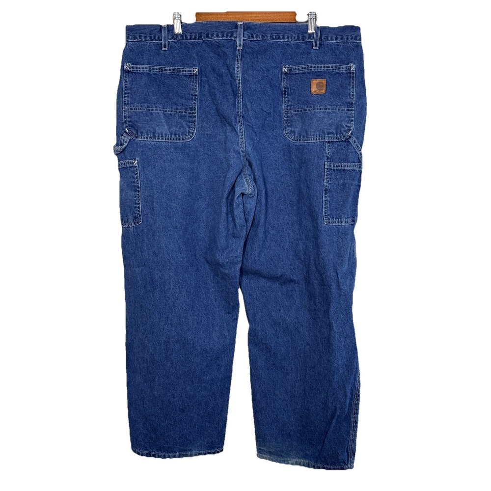VTG Carhartt B13 DST Dungaree Fit Men 42x30 Jeans Carpenter Work Hammer Pocket - Picture 2 of 16